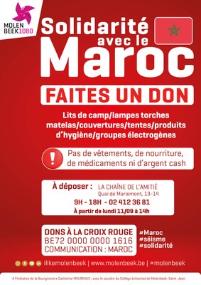 Affiche A3 solidarité séisme Maroc 110923