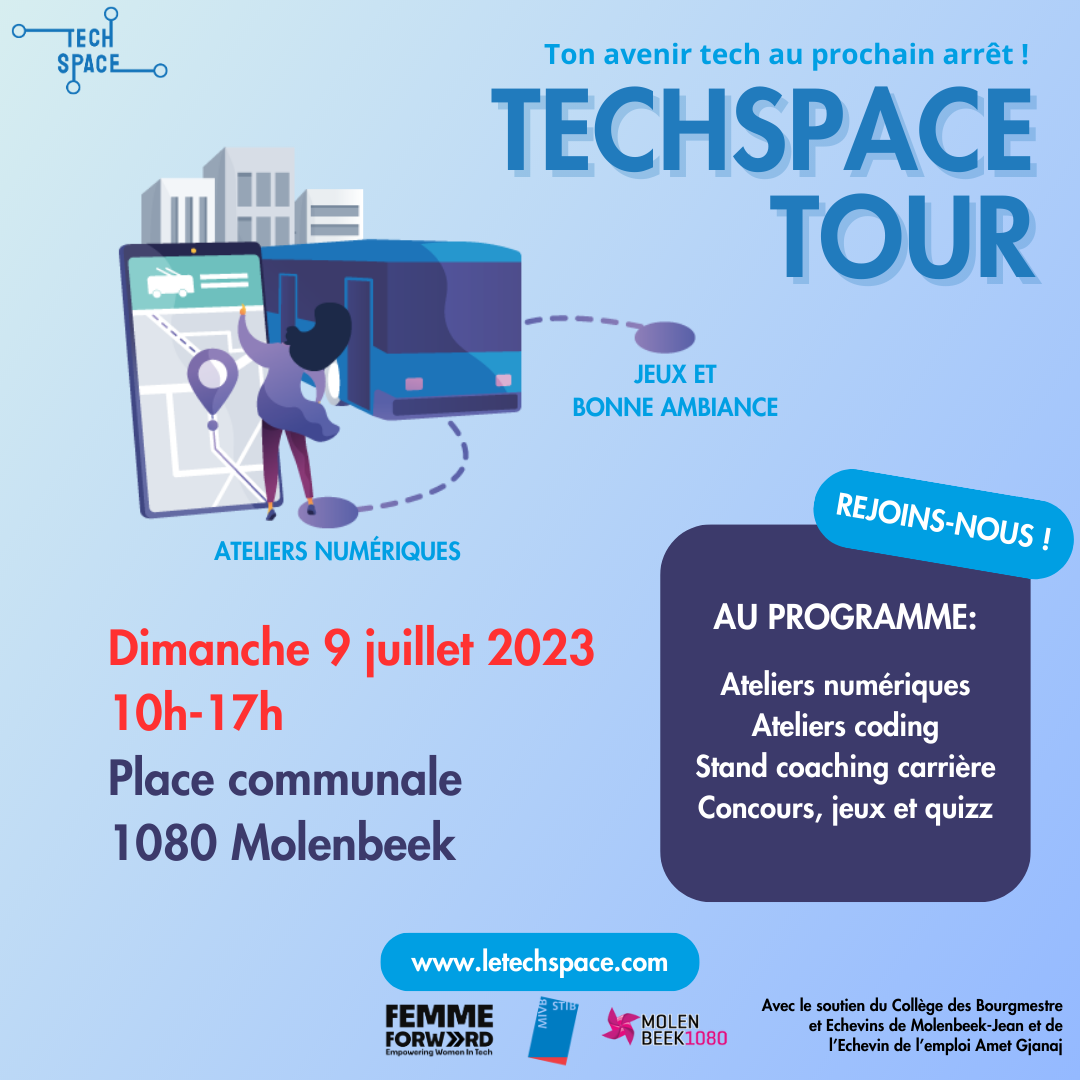 TECHSPACE TOUR   Molenbeek   Post Social Media FR