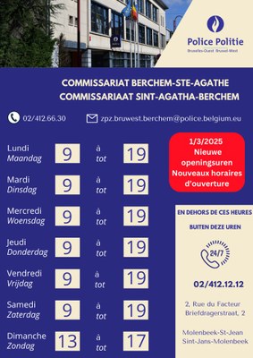 Commissariat Berchem Ste Agathe